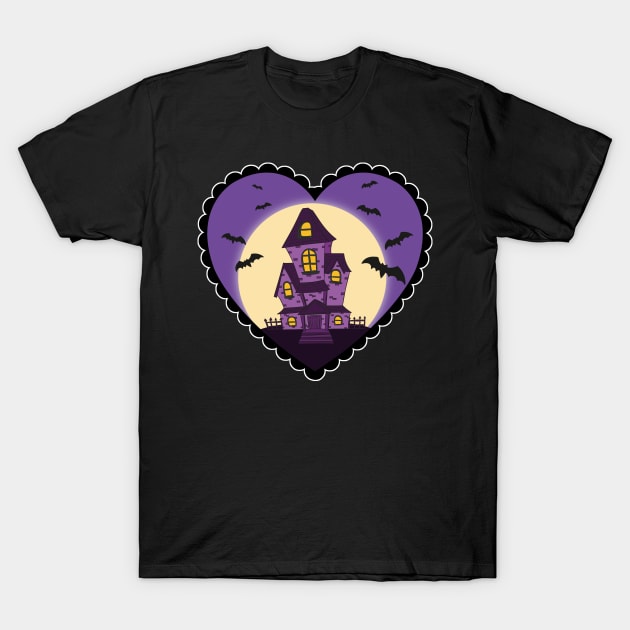 Haunted House T-Shirt by Rockadeadly